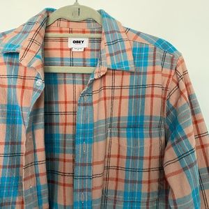 Obey unisex flannel